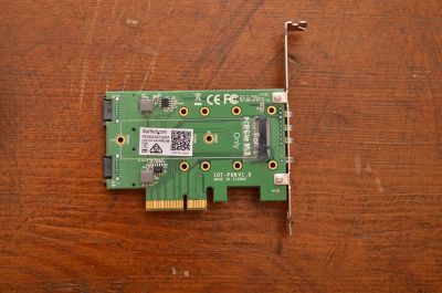 Лот: 12514335. Фото: 1. PCI-Ex адаптер для установки NVMe... Платы расширения, контроллеры, доп. порты