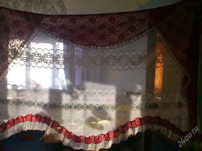 Лот: 2660129. Фото: 1. Штора для кухни. Шторы, тюль