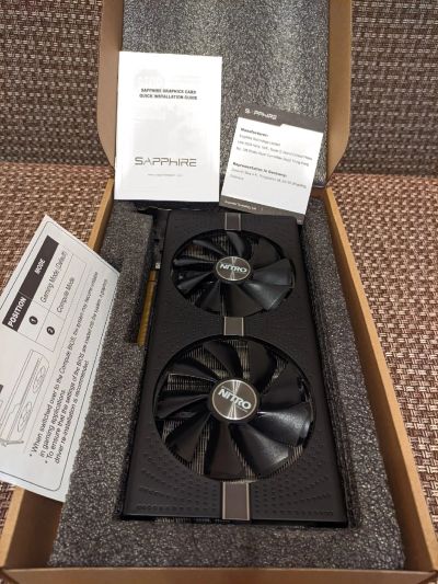 Лот: 17283467. Фото: 1. Доставка! 8 gb. RX 580 Nitro... Видеокарты