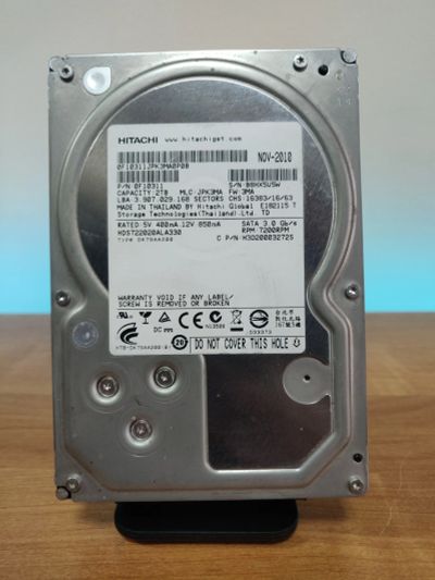Лот: 22191726. Фото: 1. HDD 2000 Гб/Hitachi/3,5''/Sata... Жёсткие диски (HDD)