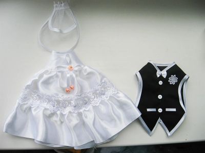 Лот: 3694465. Фото: 1. Украшение на шампанское. Наряд... Другое (свадебная мода)