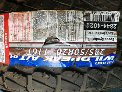 Лот: 11395388. Фото: 1. Автошина R 20 285/50 116T Falken... Шины