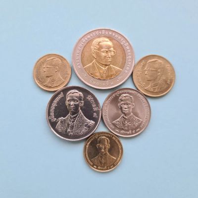 Лот: 22488822. Фото: 1. Тайланд, набор монет - 10 бат... Наборы монет