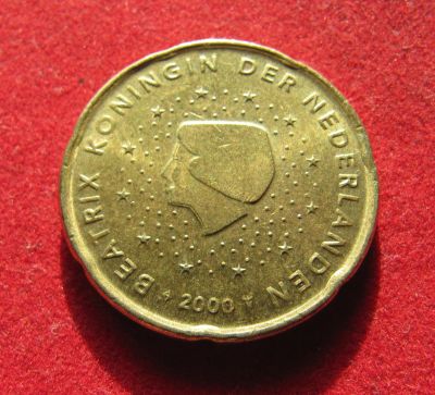 Лот: 19898951. Фото: 1. 20 евроцентов 2000 г. Нидерланды. Европа