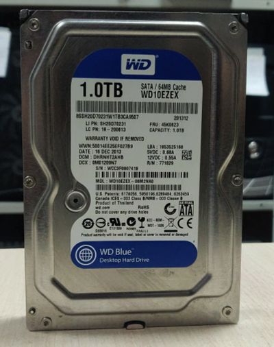 Лот: 19944721. Фото: 1. HDD Жесткий диск 1000 Gb/WD Blue... Жёсткие диски (HDD)