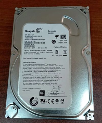 Лот: 20654729. Фото: 1. Жесткий диск HDD Seagate 500Gb... Жёсткие диски (HDD)