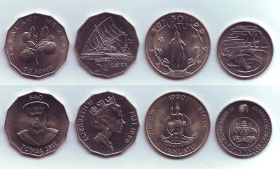 Лот: 11743135. Фото: 1. Монеты - разные Океания и Австралия... Наборы монет