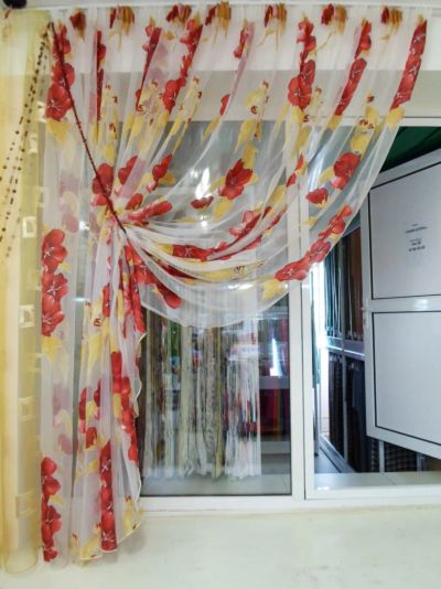 Лот: 4365359. Фото: 1. Органза "Мальва". Шторы, тюль