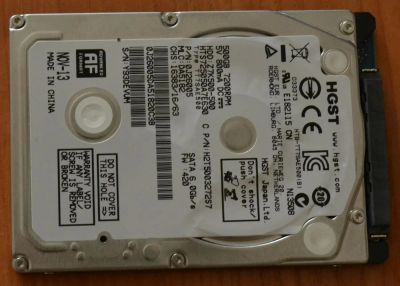 Лот: 6093704. Фото: 1. Hitachi (HGST) Travelstar Z7K500... Жёсткие диски (HDD)