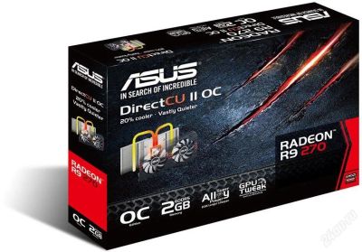 Лот: 3833268. Фото: 1. Asus PCI-E ATI R9270-DC2OC-2GD5... Видеокарты