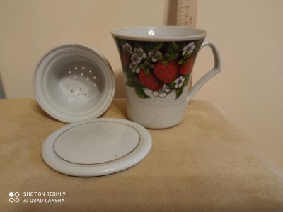 Лот: 20004652. Фото: 1. Кружка для заваривания чая с крышкой. Кружки, стаканы, бокалы