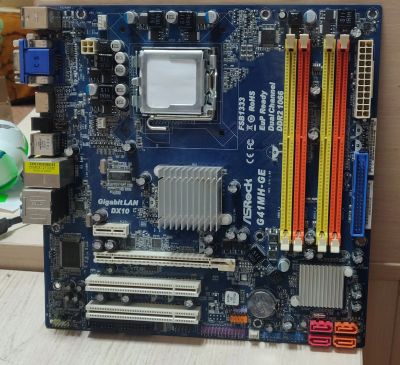 Лот: 20185169. Фото: 1. Мат. плата ASRock G41MH-GE/mATX... Материнские платы
