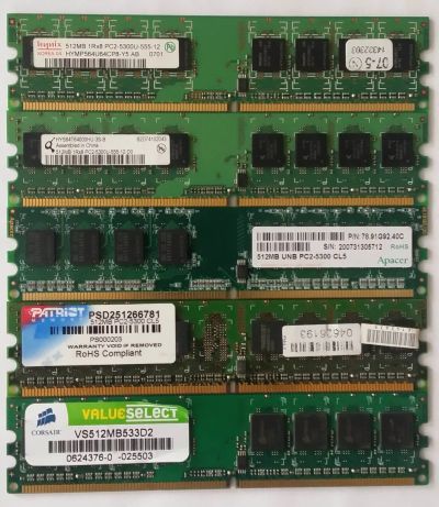 Лот: 16399322. Фото: 1. Оперативная память DDR2 512 Mb... Оперативная память