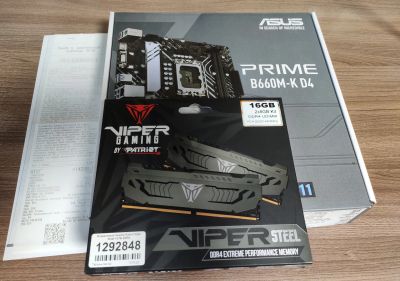 Лот: 25001111. Фото: 1. Комплект Asus prime B660M-K D4... Комплекты запчастей