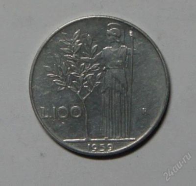 Лот: 2254054. Фото: 1. Италия. 100 лир 1959 г.(214). Европа