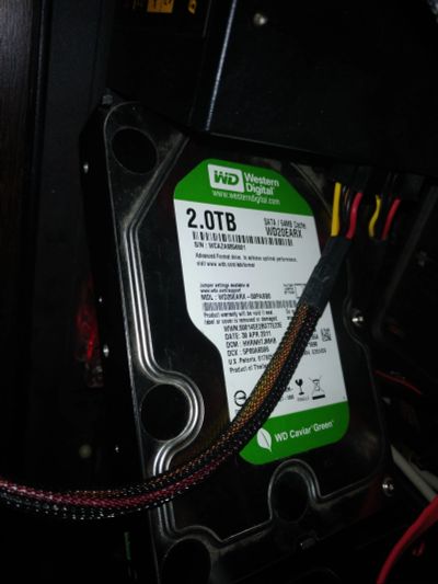 Лот: 11755700. Фото: 1. WD Green 2Тб. Жёсткие диски (HDD)