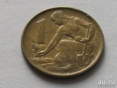 Лот: 16069435. Фото: 1. Монета 1 крона одна Чехословакия... Европа