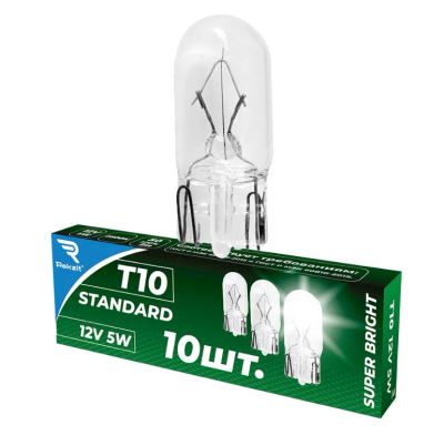 Лот: 23347475. Фото: 1. Лампа 12В Т10 стекло Rekzit w5w... Оптика и освещение