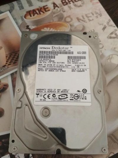 Лот: 9895423. Фото: 1. Жесткий диск 500 ГБ Hitachi HDP725050GLA360. Жёсткие диски (HDD)