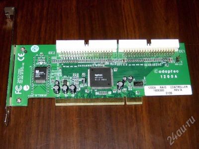 Лот: 199672. Фото: 1. Контроллер IDE RAID Adaptec 1200A. Платы расширения, контроллеры, доп. порты