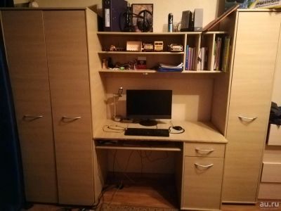 Лот: 13010132. Фото: 1. Стенка для детской /шкаф, стол... Шкафы, шкафы-купе