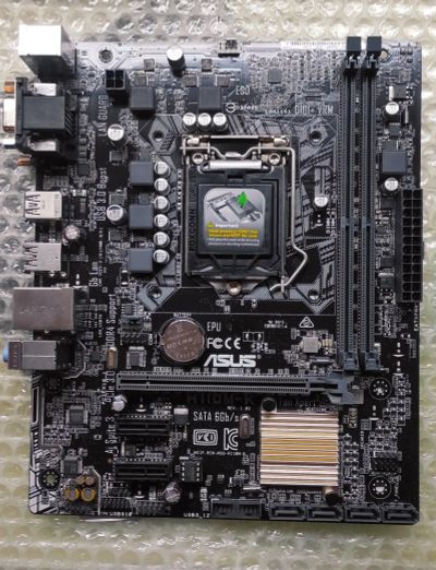Лот: 18863186. Фото: 1. Материнская плата asus h110m-k... Материнские платы