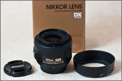 Лот: 2185973. Фото: 1. Nikon 35mm f/1.8G AF-S DX Nikkor... Объективы