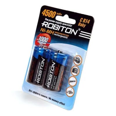 Лот: 21514826. Фото: 1. АКБ C (LR14) Robiton 4500mAh 08797. Батарейки, аккумуляторы, элементы питания