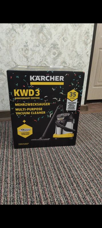 Лот: 20746921. Фото: 1. Строительный пылесос Karcher KWD... Пылесосы, паровые швабры