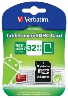 Лот: 4717288. Фото: 1. Карта памяти Microsdhc 32Gb Verbatim... Карты памяти