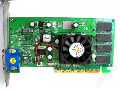 Лот: 205379. Фото: 1. Geforce 2 MX400 64 mb. Видеокарты