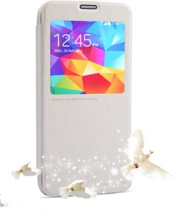 Лот: 4977583. Фото: 1. Кожаный чехол книжка для Samsung... Чехлы, бамперы