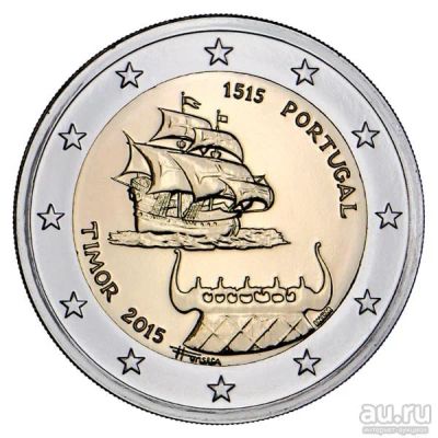 Лот: 9370426. Фото: 1. CM~ 2 евро 2015, Португалия, Тимор... Европа