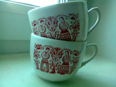 Лот: 2974321. Фото: 1. Чайные кружечки 2 шт. Кружки, стаканы, бокалы