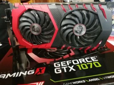 Лот: 11703157. Фото: 1. Видеокарта MSI GTX 1070 gaming... Видеокарты