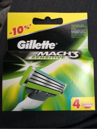Лот: 7350189. Фото: 1. Сменные кассеты для бритья Gillette... Укладка и стрижка волос, бритьё, эпиляция