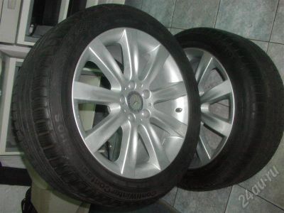 Лот: 235270. Фото: 1. Комплект фирменных колес на Mercedes... Шины