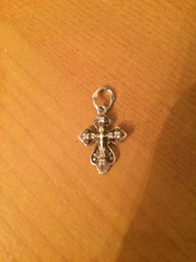 Лот: 8072755. Фото: 1. крестик серебрянный. Разбираем... Кулоны, подвески