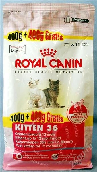 Лот: 1717535. Фото: 1. Акция от Royal Canin Kitten 400... Корма