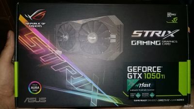 Лот: 13248249. Фото: 1. Видеокарта Asus GeForce Strix-GTX1050TI-4G-Gaming. Видеокарты