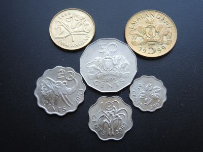 Лот: 18627667. Фото: 1. 6 монет Эсватини Свазиленд Африка... Африка