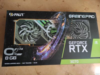 Лот: 16751951. Фото: 1. Palit RTX 3070 Gaming Pro Oc. Видеокарты