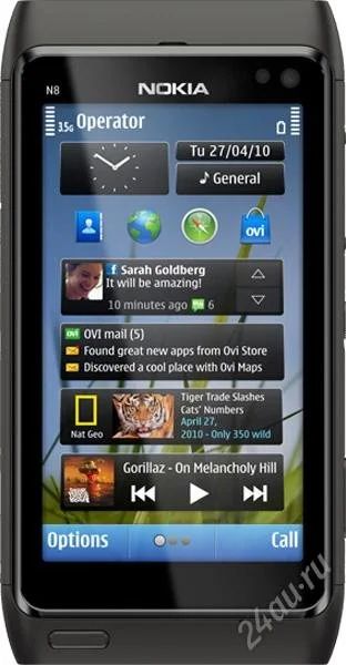 Лот: 1130489. Фото: 1. Nokia N8 Новый (Копия) + Кожаный... Смартфоны