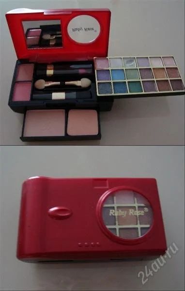 Лот: 2803844. Фото: 1. набор: тени + румяна + пудра... Аксессуары