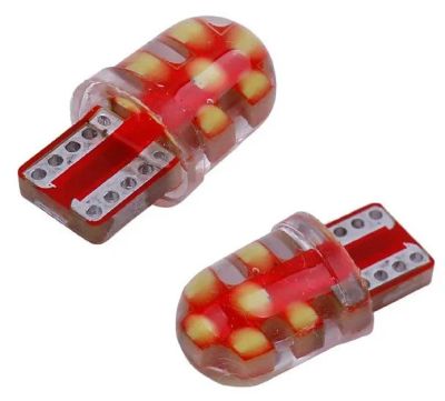 Лот: 17911020. Фото: 1. Лампа 12В Т10 12SMD + силикон... Оптика и освещение