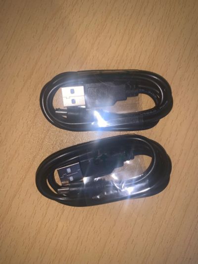 Лот: 19703293. Фото: 1. 2 шнура microUSB - USB. Шнуры, кабели, разъёмы