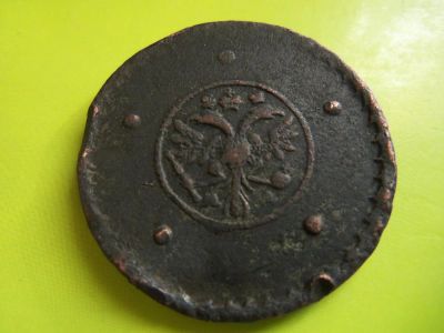 Лот: 4347125. Фото: 1. Крестовые 5 копеек 1729 г. МД... Россия до 1917 года