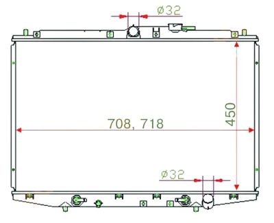 Лот: 3699211. Фото: 1. Радиатор honda odyssey/shuttle... Двигатель и элементы двигателя