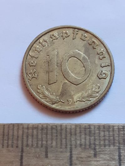 Лот: 25850235. Фото: 1. (№18624) Германия 10 Пфенинг 1937... Германия и Австрия