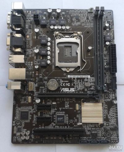 Лот: 9192628. Фото: 1. Материнская плата Asus H110M-C... Материнские платы